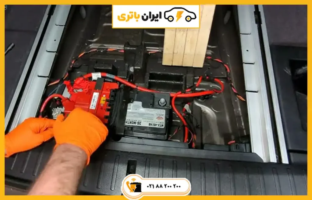 محل باتری bmw X4 کف صندوق عقب