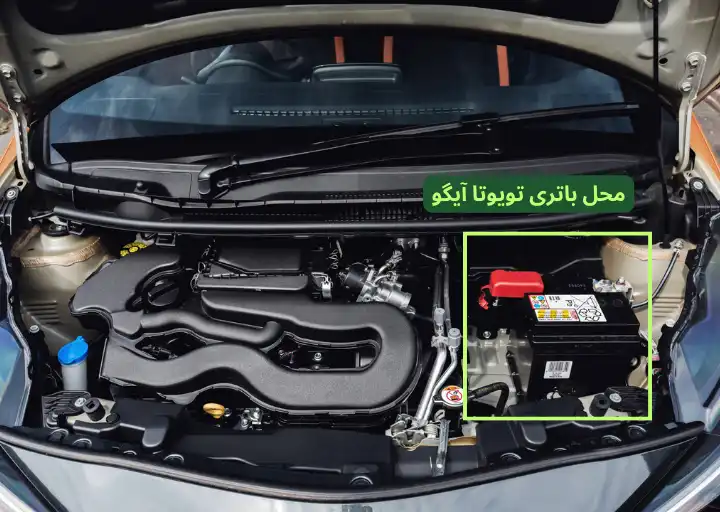 محل باتری تویوتا آیگو