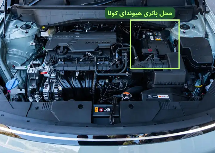 محل باتری هیوندای کونا