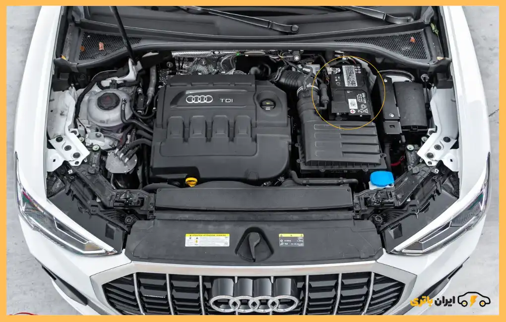 محل باتری آئودی Q3