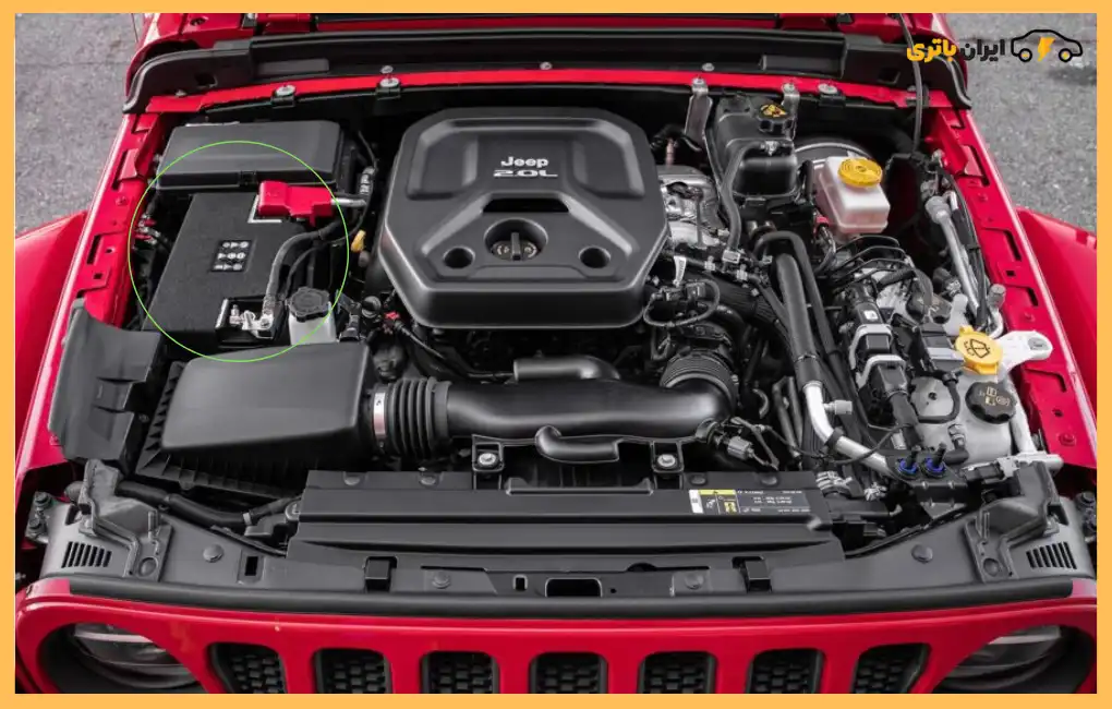 محل باتری جیپ رانگلر