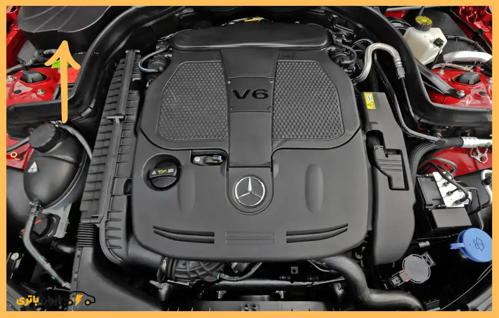 محل باتری مرسدس بنز C350 کوپه