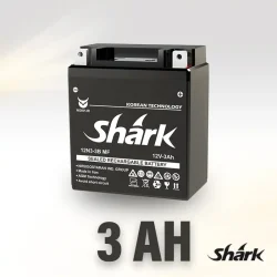باتری 3 آمپر شارک - باتری موتور سیکلت